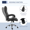 High Back Office Chair, Height Adjustable Computer Desk Chair with Swivel Wheels and Tilt Function, Charcoal Grey