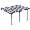 Outdoor Pergola with Adjustable Height, 14ft x 10ft Outdoor Hardtop Pergola Gazebo, Restaurants & Homes