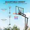 Soozier 4.1-8.5ft Adjustable Basketball Hoop with 33