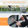 Steel Trailer for Bike, Bicycle Cargo Trailer with Storage Box, Safe Reflectors, Max Load 88LBS