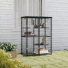 Metal Cat Cage with Waterproof Cover, 4 Platforms, Hammock, Washable Cushions for 1-3 Kittens, 46.5