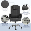 High Back Office Chair, Height Adjustable Computer Desk Chair with Swivel Wheels and Tilt Function, Charcoal Grey