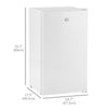 Compact Refrigerator, Mini Fridge with Freezer, Adjustable Shelf, Mechanical Thermostat and Reversible Door