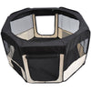 Puppy Playpen 49.2-inch Soft Pet Playpen Folding Tent Kennel Kitten Playpen Cat Dog Exercise Crate w/ Bag