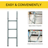 Steel Trampoline Ladder, Fit 12ft & 14ft Trampoline, 3-Step Trampoline Ladder, Trampoline Accessories, 330 lbs Capacity