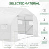 11.5'x9.8'x6.6' Portable Walk-In Tunnel Greenhouse Garden Warm House - White