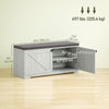 Shoe Storage Bench with Padded Seat, Entryway Bench Holds up to 352 lb, Shoe Organizer, 8 Pairs, Light Grey