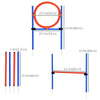 Dog Pet Agility Training Kit High Jump Weave Pole Ring Obedience Training Set Adjustable Equipment Portable