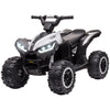 Kids 4 Wheeler Quad with Music, Headlights, High & Low Speed, Kids ATV for 3-5 Years Old Boys & Girl, White