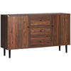 Kitchen Storage Sideboard, Buffet Cabinet with 2 Cupboard, 3 Drawers and Adjustable Shelves for Living Room Rustic Brown