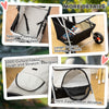 Dog Stroller, One-click Folding Pet Stroller with Cup Holder, 4 Wheels Travel Carrier w/ Brakes, 360° Swiveling Front Wheels, Storage Basket, for XS/Small Dogs Cats, Grey