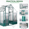 8.2' x 6.2' Greenhouse Aluminum Frame with Temperature Controlled Window