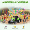 12V Kids Ride on Tractor with Trailer, Remote Control, Music Start up Sound and Horn, USB, LED Lights, Green