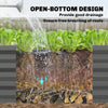Metal Raised Garden Bed with Trellis, Galvanized Garden Bed Kit Outdoor Garden Box with Trellis, Dark Grey