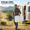 Folding Picnic Table 5-Level Height Adjustment, Portable Camping Table for Outdoor Indoor Use 30