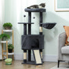 47 Inch Cat Tree, Cat Tower for Indoor Cats with Cozy Condo, Bed, Toy Balls, Sisal Scratching Posts, Hammock, Dark Grey