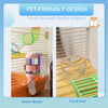 5 Tiers Hamster Cage Portable with Exercise Wheels Play Tube Water Bottle Dishes House Ladder for Gerbils, Orange