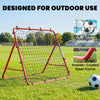 Soozier Soccer Rebounder Net, 3.5 x 3ft Easy Setup Bounce Back Net with 5 Adjustable Angles