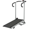 Soozier Walking Pad Treadmill with 16.5% Incline, Foldable Treadmill with LCD Monitor and Handle Bar for Home, Non-Electric