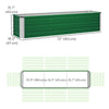 6' x 1.5' x 1.3' Galvanized Raised Garden Bed, Elevated Large Metal Planter Box w/ Install Gloves for Backyard, Patio to Grow Vegetables, Herbs, and Flowers, Green
