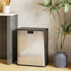 Dual Trash Can with Soft-Close Lid, Garbage Can with Removable Inner Bucket for Kitchen 14.8gal, Silver