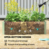 Set of 2 Galvanized Raised Beds for Garden, Outdoor Planter Box for Flowers, Herbs and Vegetables, Light Green