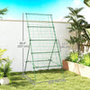 Cucumber Trellis for Climbing Plants, Adjustable A-Frame Garden Trellis with Climbing Net, 20 Metal Clips, 4 Net Straps