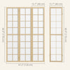 3 Panel Room Divider, 5.6 ft Folding Wall Divider Room Partition for Home Office, Bedroom