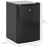 Upright Freezer, 3 Cu.Ft Mini Freezer with Reversible Single Door, Adjustable Thermostat for Home, Dorm, Silver
