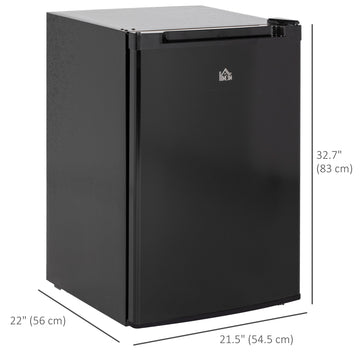 Upright Freezer, 3 Cu.Ft Mini Freezer with Reversible Single Door, Adjustable Thermostat for Home, Dorm, Silver
