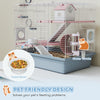 Hamster Cage, 3-Tier Small Animal Cage with Excerise Wheel, Food Bowl, Water Bottle, House, Tunnels, Ramps