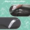 Raised Dog Bed Cooling Dog Cot w/ Canopy Washable Breathable Mesh, for Large Dogs, Light Grey