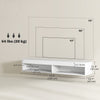 Modern Wall Mounted TV Stand with Storage and LED Lights for TVs up to 75
