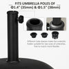 44 lbs Cement Round Umbrella Base Holder 19