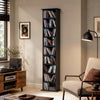 9-Tier DVD Shelf with 7 Adjustable Shelves, Slim CD Shelf, Holds 252 CDs, 147 DVDs or 189 Blu-rays, Black