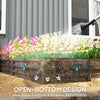 Steel Raised Garden Bed, Set of 5 Large Box Planters for Outdoor Plants Vegetables Flowers Herbs, 8x8x1ft, Dark Grey