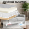 Loveseat Sofa, Modern Couch with Pocket Spring, Linen Upholstered, Thick Padded, Light Grey