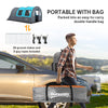 5-6 Person Camping Tent with Living Room and Bedroom, 3000mm Waterproof Tunnel Large Family Tent, Grey and Blue