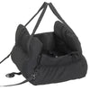 Dog Car Seat for Small Pets, Dog Booster Car Seat with Cushion and Storage Pockets, Machine Washable, Black