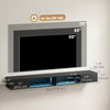 TV Stand with RGB LED Lights, Entertainment Center with Open Shelves for 75 Inch TV