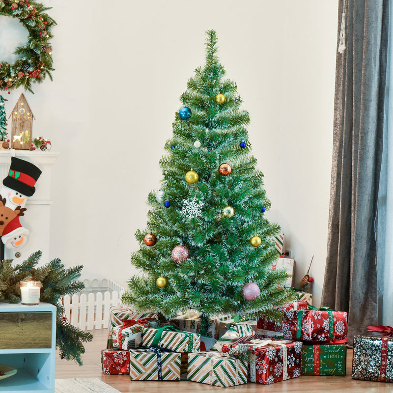 5FT Indoor Christmas Tree Artificial Decoration Xmas Gift with Metal Stand 416 Tips