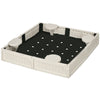 Kids Outdoor Sandbox with Canopy, Bottom Fabric Liner, Cream White