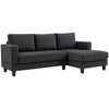 L Shaped Couch, L Shape Sofa with Chaise Lounge and Spring Cushion for Living Room, Bedroom