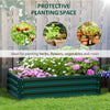Galvanized Raised Garden Bed, Outdoor Planter Box for Vegetables, Flowers, Herbs, 4' x 2' x 1', Dark Green