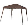 8' x 8' Pop Up Canopy, Outdoor Folding Tent, Portable Party Tent with Carrying Bag for Camping, Party, Picnic, Coffee