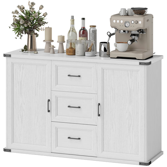 Sideboard with 3 Drawers and 2 Doors, 47