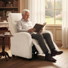 Fabric Recliner Sofa Manual Recliner, Home Theater Seating Single Reclining Sofa Chair with Padded Seat for Living Room, Beige