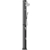 16 Gal Solar Heated Shower, 7.4 FT Outdoor Shower with 2 Shower Heads, Adjustable Temperature, Foot Faucet