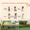6.6' x 6.6' x 7.8' Outdoor Dog Kennel Heavy Duty Galvanized Steel Chain Link with UV-resistant Roof