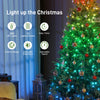 6.5ft Christmas Tree with Synchronized LEDs, DIY Function, Frasier Grande Fir with Hinge Design, Remote, Daily Timer